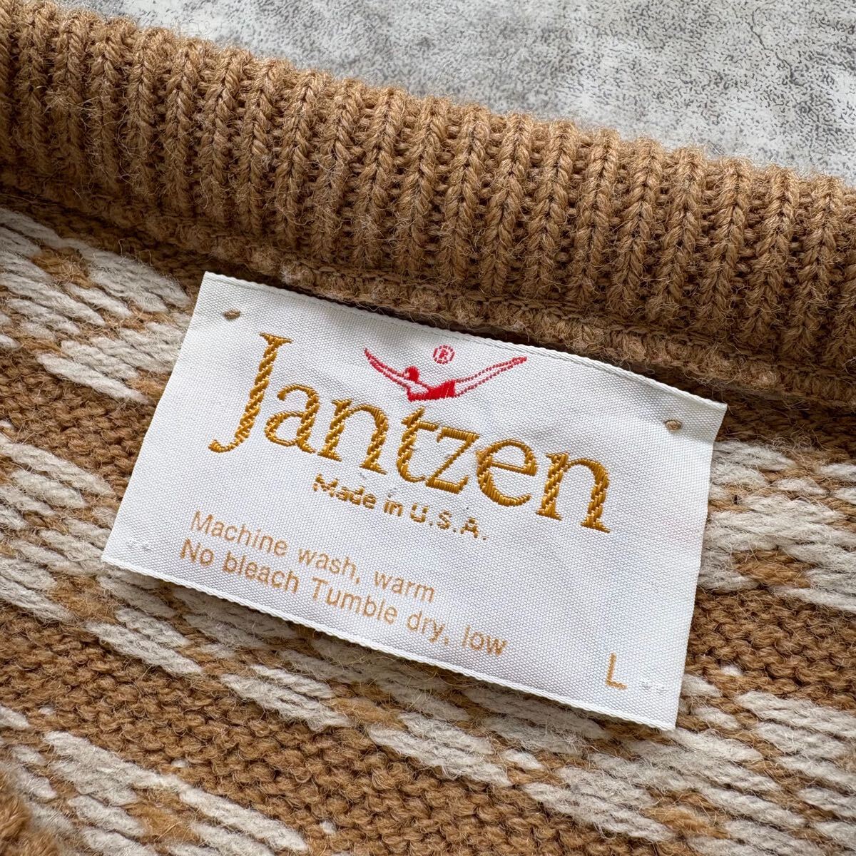 Jantzen】ジャンセン 70s ニットセーター ケーブル編み USA製 70 Jantzen】ジャンセン 70s ニットセーター ケーブル編み USA製 70