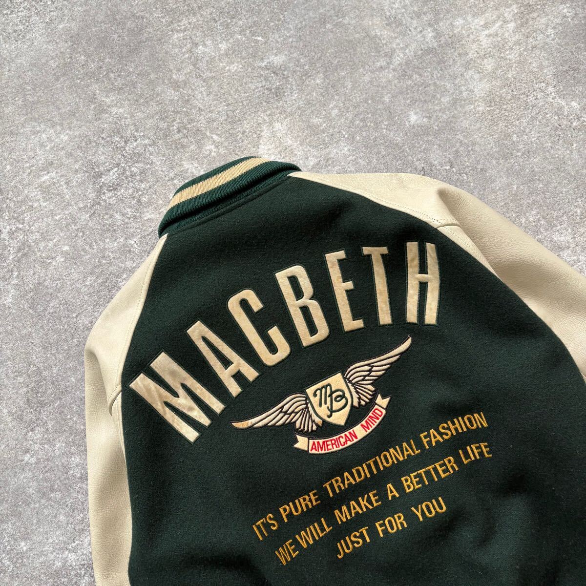 MACBETH】マクベス スタジャン スタジアムジャンパー バーシティ MACBETH】マクベス スタジャン スタジアムジャンパー バーシティ