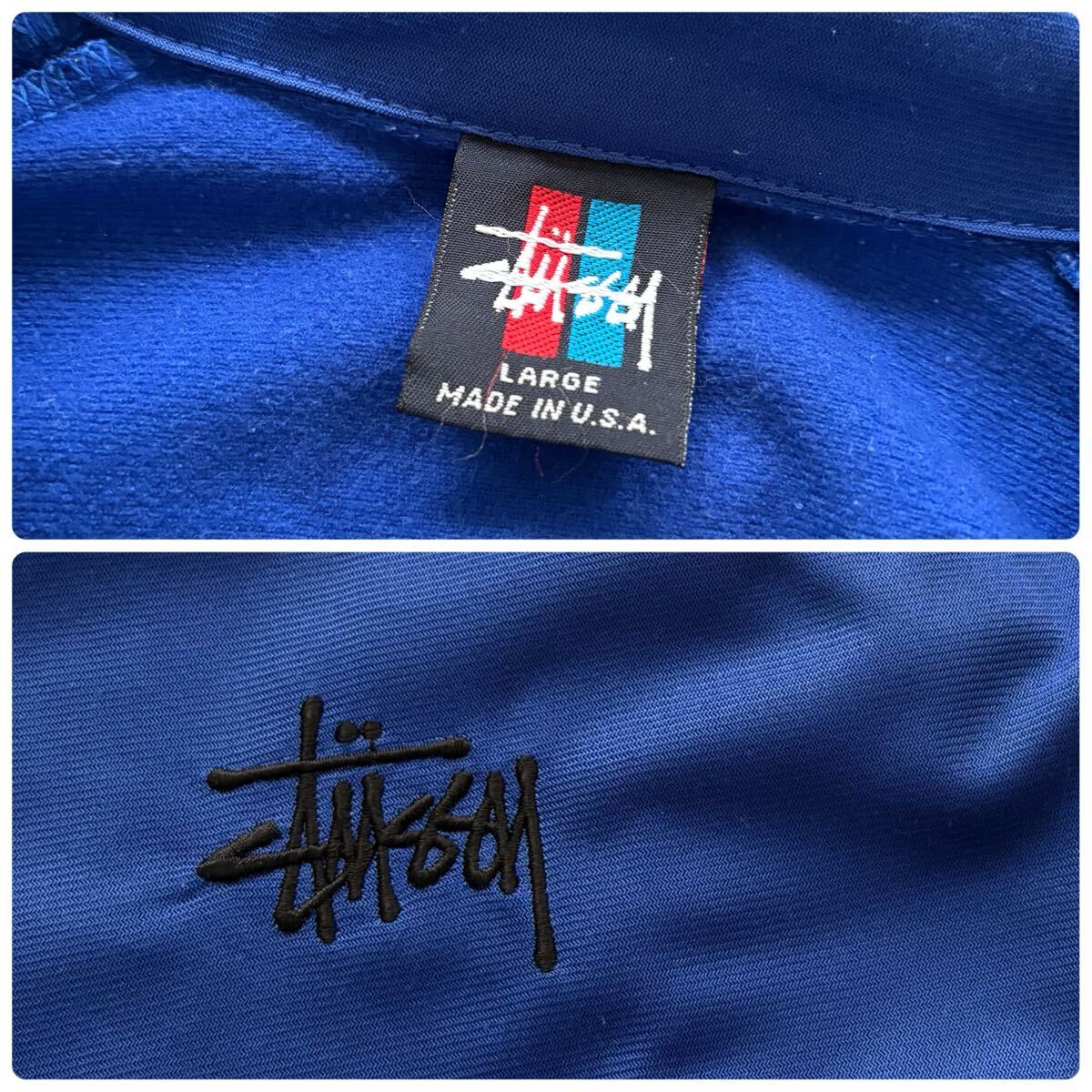 stussy】90s オールドステューシー トラックジャケット ジャージ stussy】90s オールドステューシー トラックジャケット ジャージ