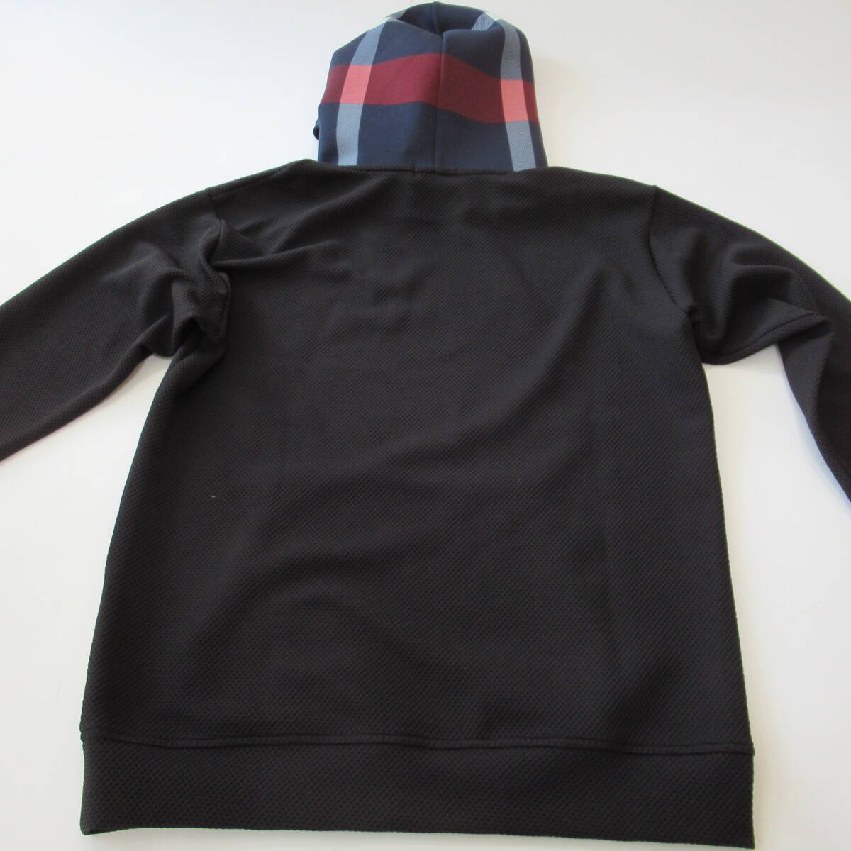 ■■202501即決■ ブラックレーベルクレストブリッジ新品ブラック パーシャルチェックフーディー / パーカー S_画像5