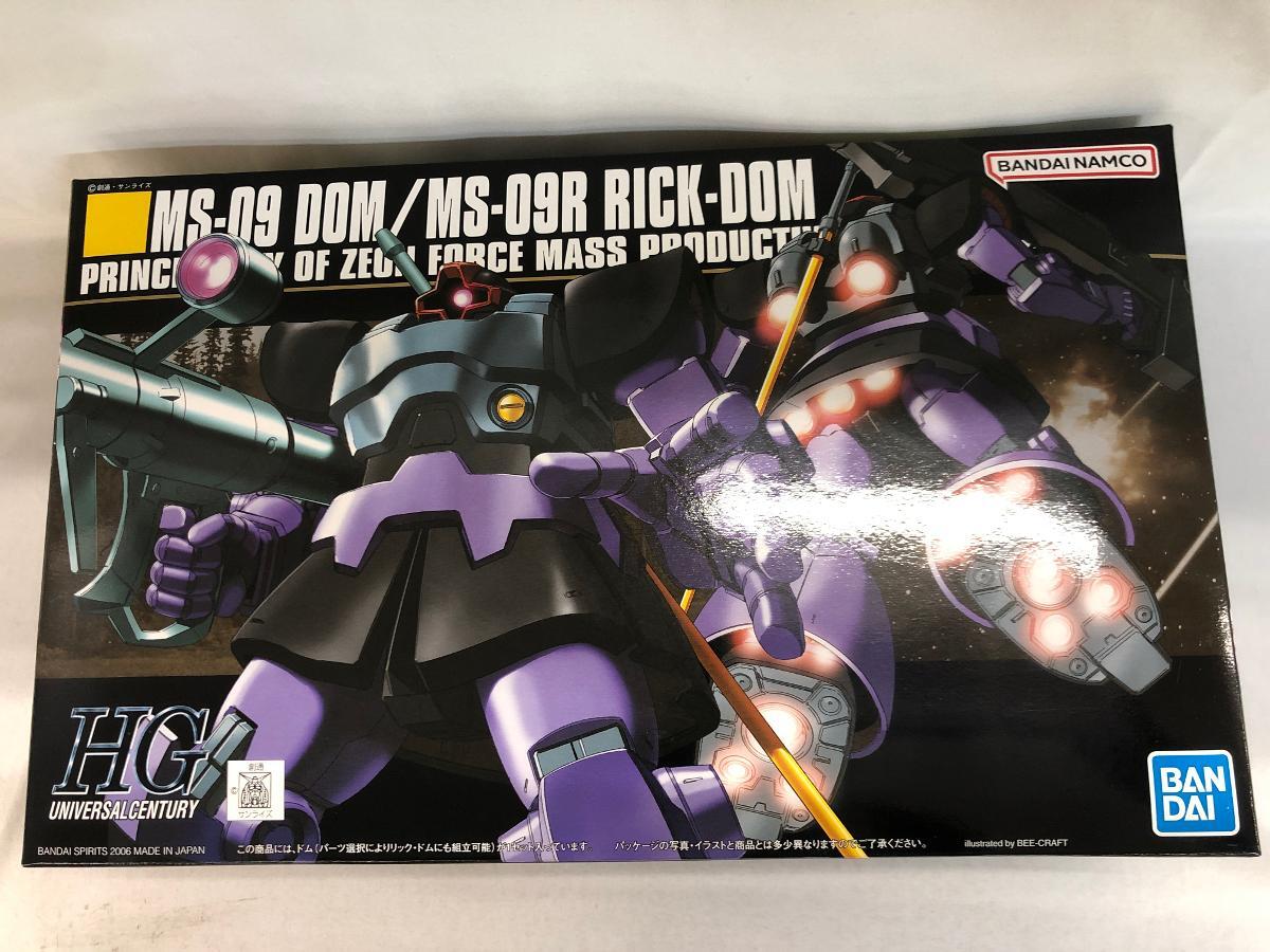 【未開封】HGUC 機動戦士ガンダム MS-09 ドム/MS-09R リック・ドム
