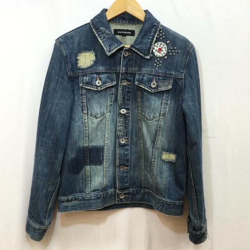 ジャックローズ デニムジャケット サイズ3 ダメージ加工 ジャケット、上着 ジャケット、上着 3 インディゴ / インディゴ