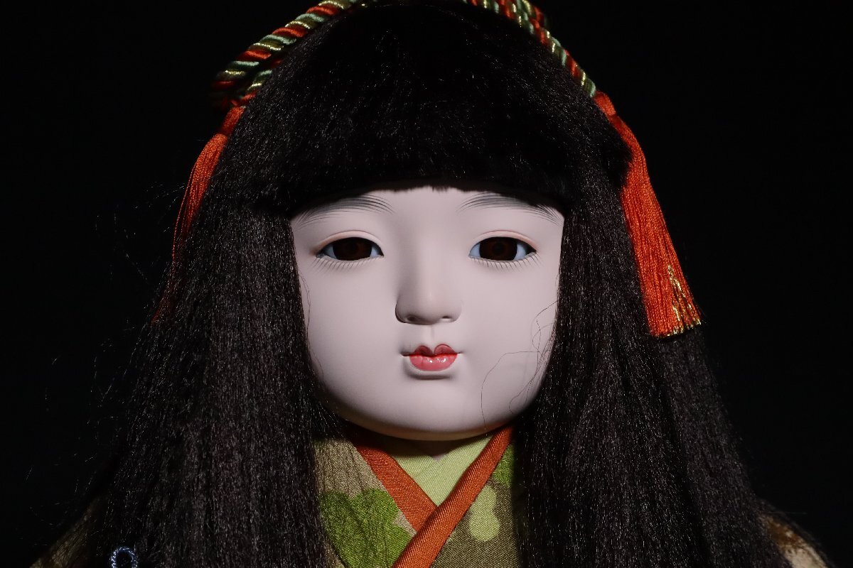 人形師 岡村 本頭 市松人形 ガラスケース付 日本人形 風俗人形 人形師 岡村 本頭 市松人形 ガラスケース付 日本人形 風俗人形