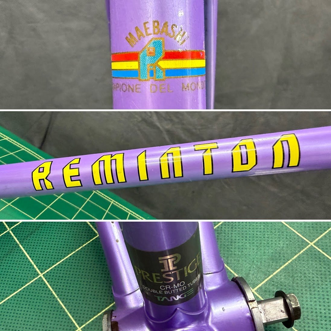 ○REMINTON レミントン ピストバイクフレーム ライトパープル 小 ○REMINTON レミントン ピストバイクフレーム ライトパープル 小