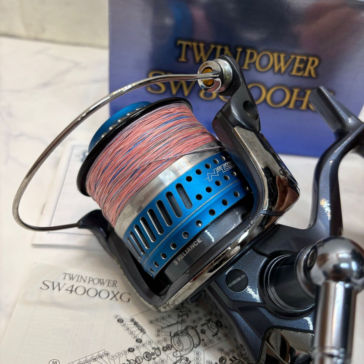 良品 シマノ SW8000HG No limited SW16000 リール 釣具 箱、取説付き 良品 シマノ SW8000HG No limited SW16000 リール 釣具 箱、取説付き