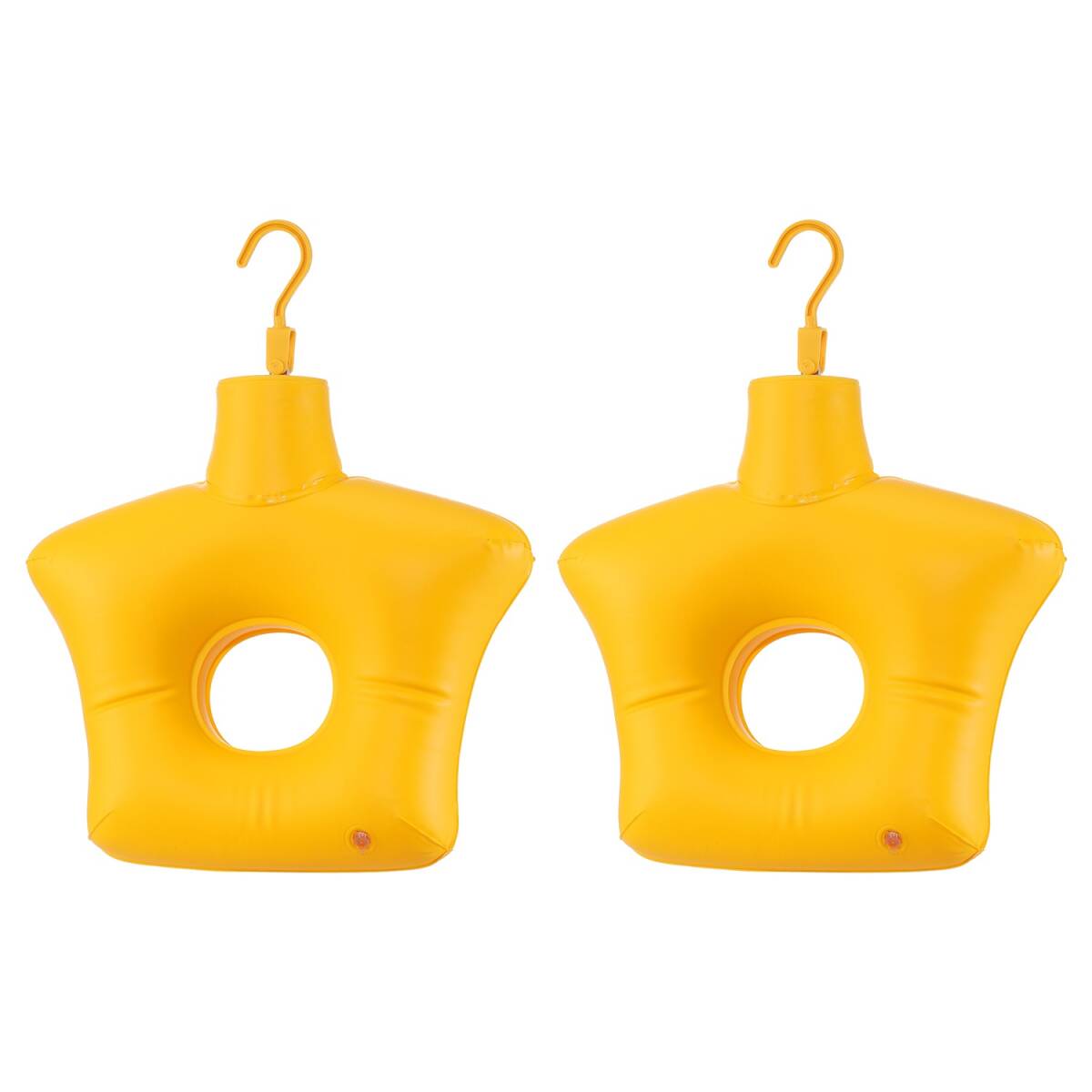 【新品未使用】 日本製 HI-BEC ハイ・ベック お洗濯仕上げ ボディハンガー 2個セット イエロー L【参考価格￥6,600-】