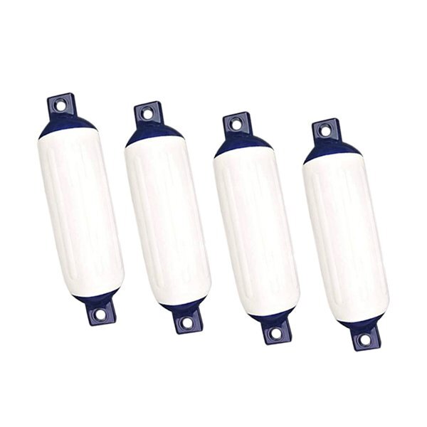 【メーカー再生品】 新品】 L 白×青 ホワイト×ブルー 230×700mm ボートフェンダー その他