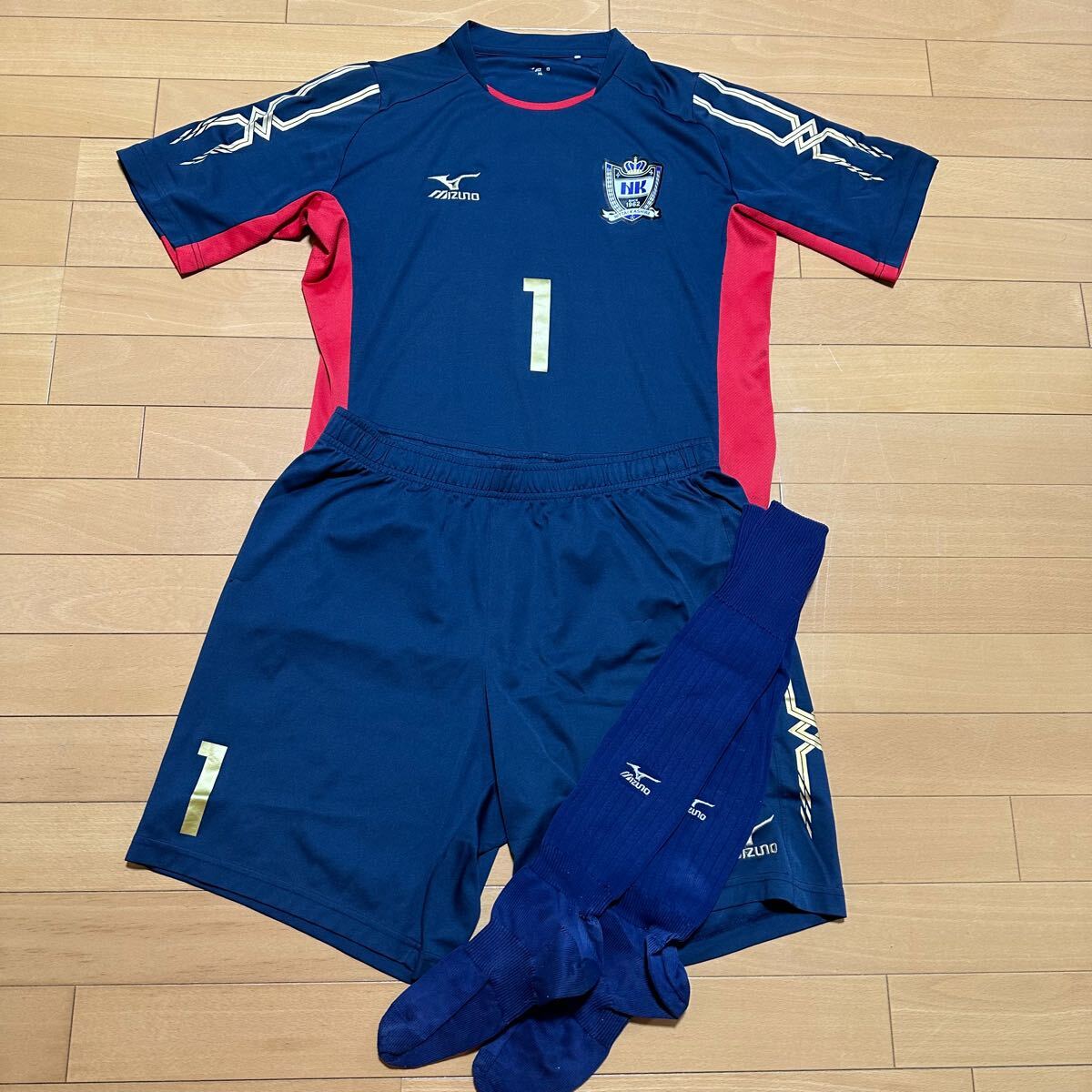 レア☆】Mizuno ミズノ 日体大柏高校 サッカー部 GKユニフォーム レア☆】Mizuno ミズノ 日体大柏高校 サッカー部 GKユニフォーム