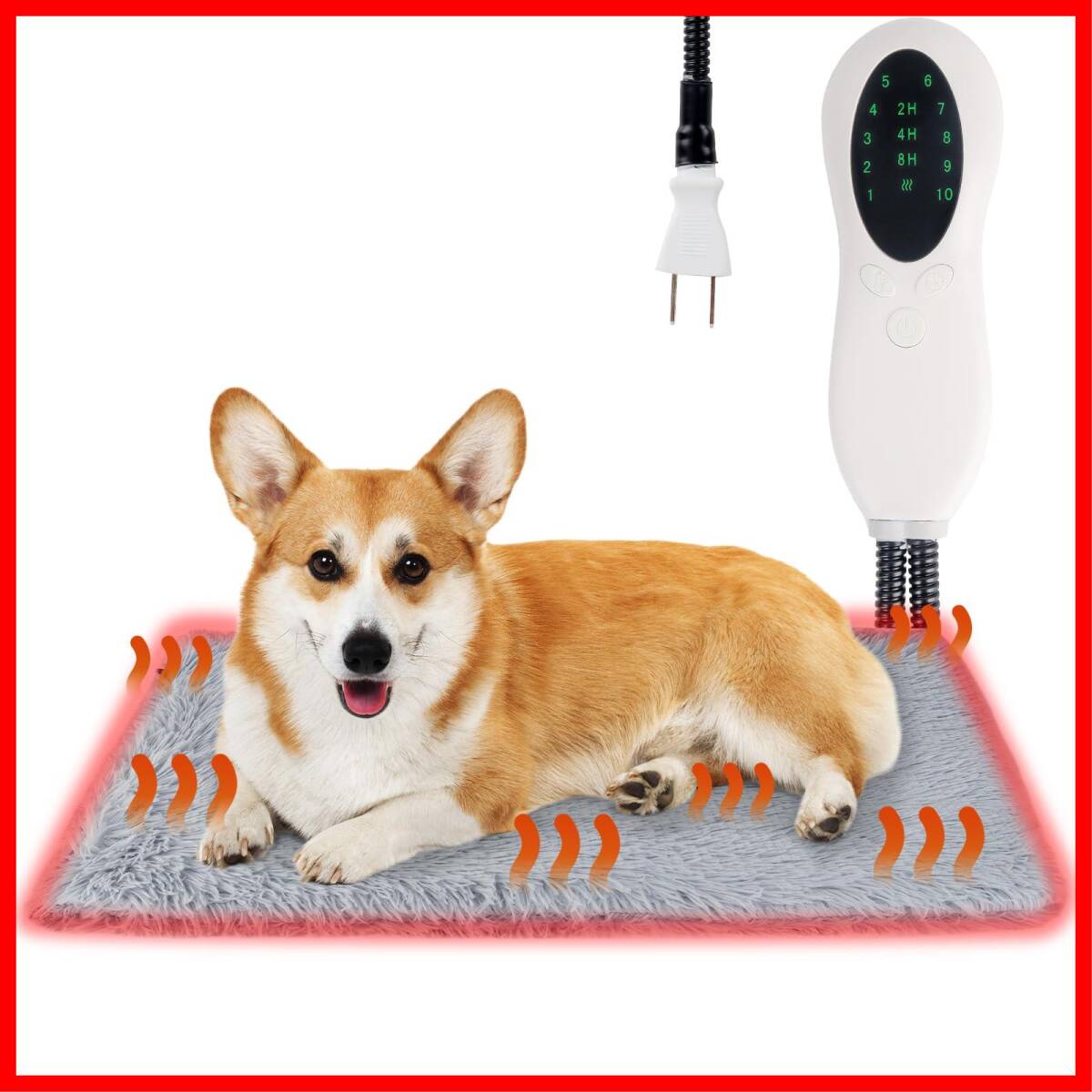 【特価商品】ホットマット ヒーターマット 小動物 加熱パッド 犬 過熱保護 猫 防水難燃性 ペット用ヒーター 噛み癖対策 タイマー