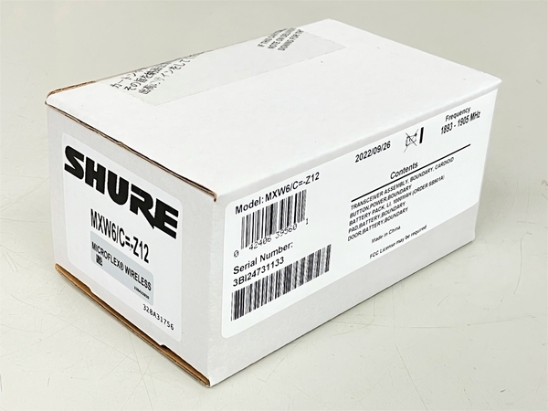 SHURE シュア MXW6 Z12 バウンダリー送信機 ワイヤレスシステム SHURE シュア MXW6 Z12 バウンダリー送信機 ワイヤレスシステム