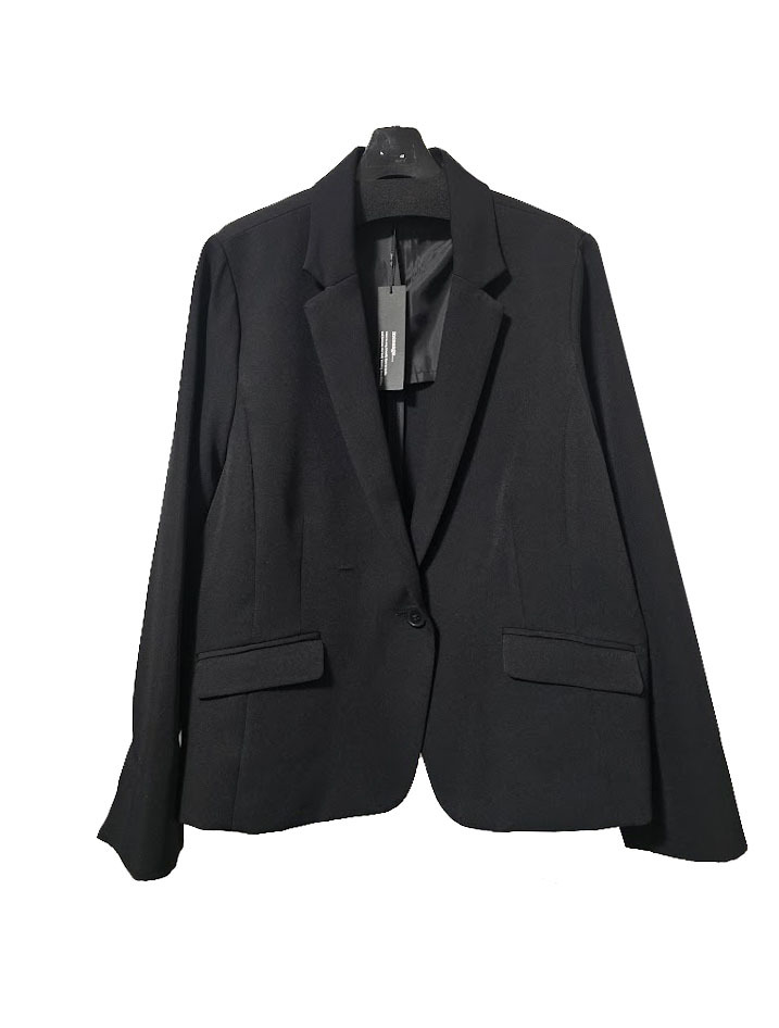 ●新品/ジャケット/4L/黒/無地/オフィス/リクルート●い0590