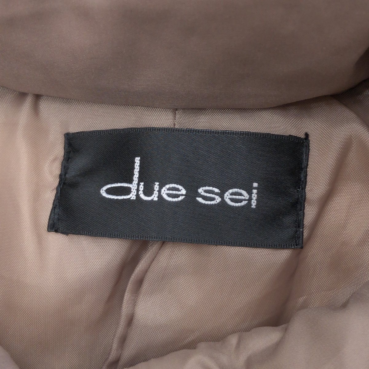 ◆due sei ドゥエセイ キルティング ダウンコート 9AR(M相當(dāng)) グレージュ ロングコート ダウンジャケット 國內(nèi)正規(guī)品 レディース 女性用