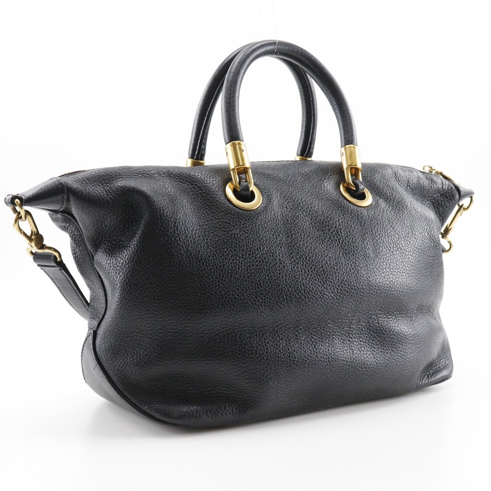 MARC BY MARC JACOBS マークバイマークジェイコブス 2WAYショルダー M0007537 ハンドバッグ レザー 黒 レディース【I211723194】中古