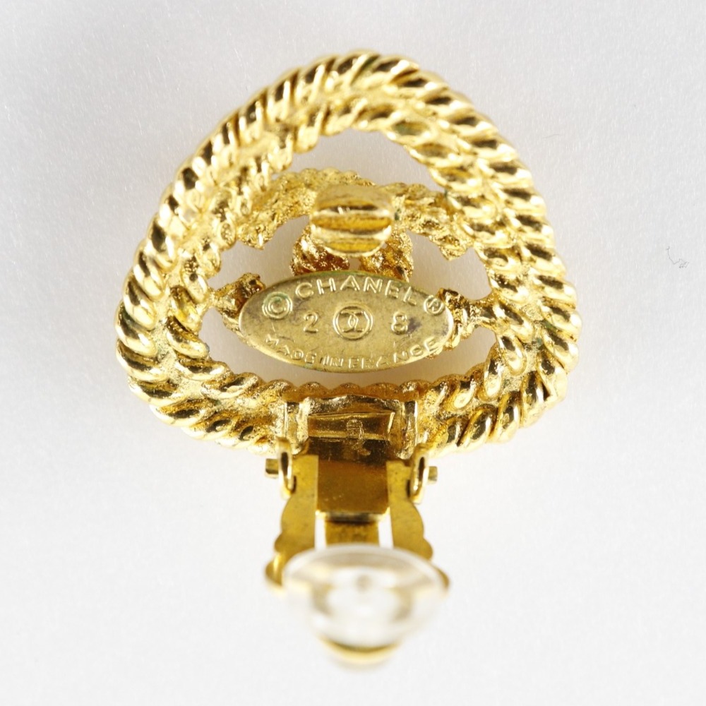 CHANEL シャネル ココマーク 28 イヤリング 金メッキ ゴールド 約13.0g レディース【I151523101】中古