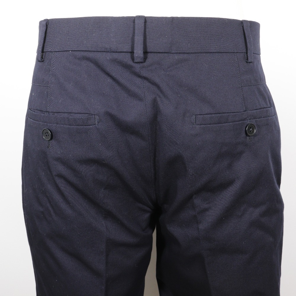 HERMES エルメス H835210H40142 パンツ コットン 紺 メンズ【R110625011】未使用