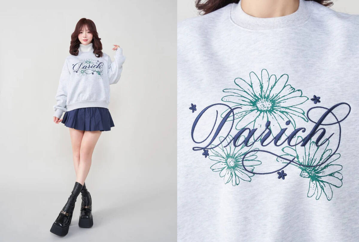 ダーリッチ darich ガーベラモチーフプルオーバー WHT ダーリッチ darich ガーベラモチーフプルオーバー WHT しゃるの