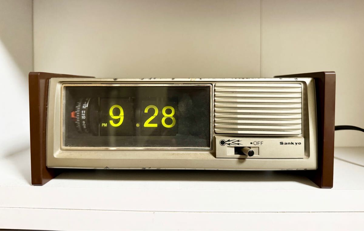 Sankyo Sachs LT-171patapata часы солнечный both Showa Retro Mid-century работа дефект Junk 
