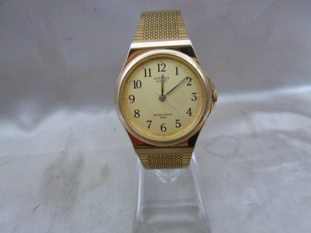 CITIZEN シチズン T4-G02638 アナログ 3針 クオーツ ゴールド 腕時計