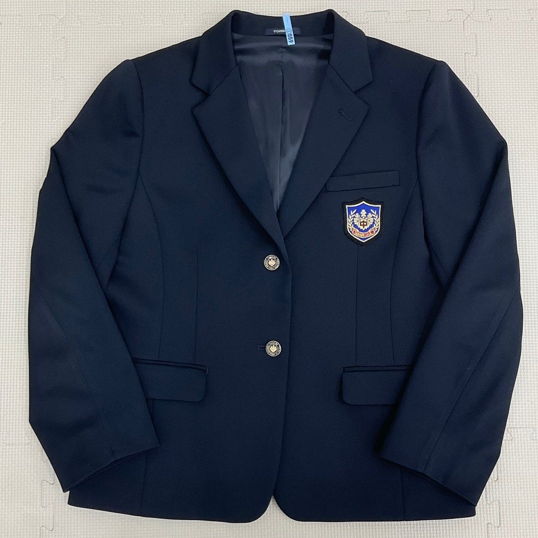 U1447/S1546(中古)大坂府 田辺中學(xué)校 女子制服6點 /大きめ/ブレザー:BL/ポロシャツ:L/夏冬スカート:W80/リュック/チェック柄/短期間著用品/