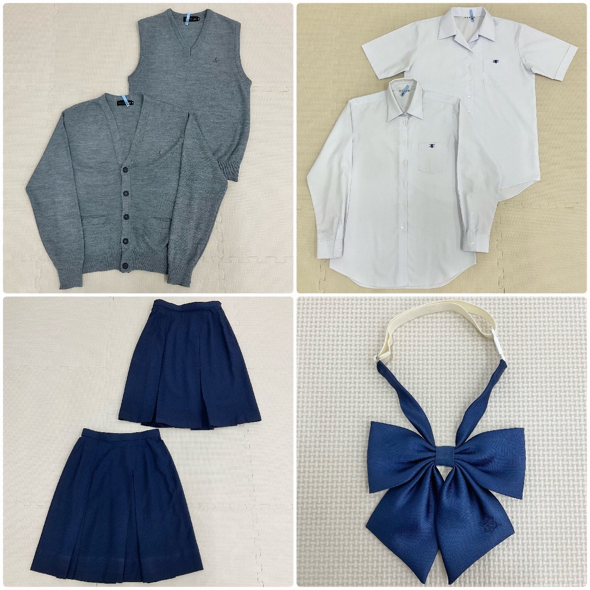 U1392/S1504(中古)大阪府 和泉高校 8点 /旧制服/襟カバー付 U1392/S1504(中古)大阪府 和泉高校 8点 /旧制服/襟カバー付