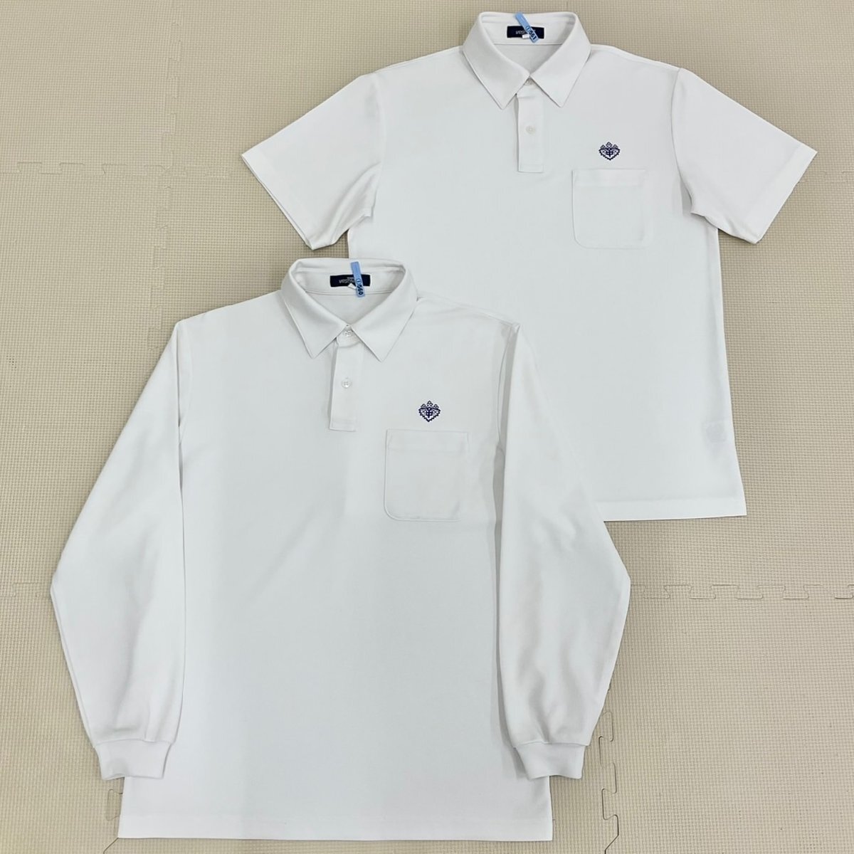 U1447/S1546(中古)大坂府 田辺中學(xué)校 女子制服6點 /大きめ/ブレザー:BL/ポロシャツ:L/夏冬スカート:W80/リュック/チェック柄/短期間著用品/