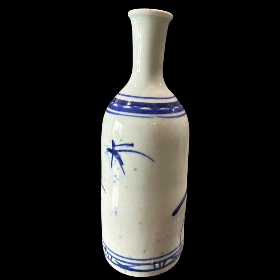 FU10】手描き 染付 四合徳利 花 出石焼徳利 酒器 花柄 飾り壺 FU10】手描き 染付 四合徳利 花 出石焼徳利 酒器 花柄 飾り壺