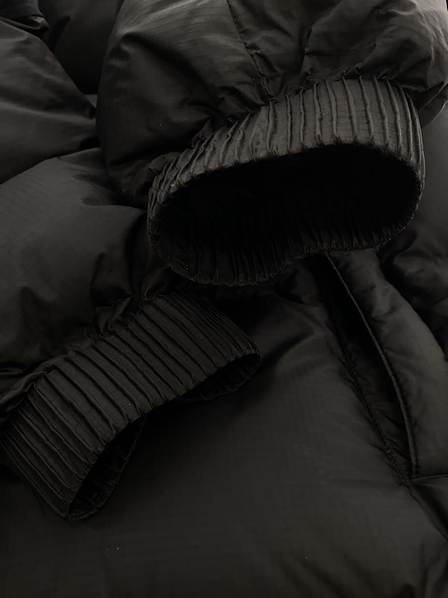 THE NORTH FACE◆ウィンドストッパーヌプシフーディーダウンジャケット/Mサイズ/ナイロン/ブラック/ND92162//