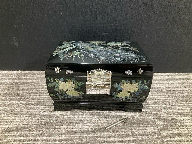 Y2800S 螺鈿細工 貝細工 漆工芸 アクセサリーケース ジュエリー Y2800S 螺鈿細工 貝細工 漆工芸 アクセサリーケース ジュエリー