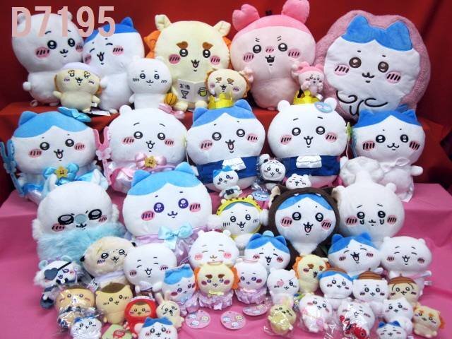 D7195L ちいかわ うさぎ ハチワレ カニちゃん モモンガ ラッコ くりまんじゅう シーサー ご当地コラボコレクションぬいぐるみ大量