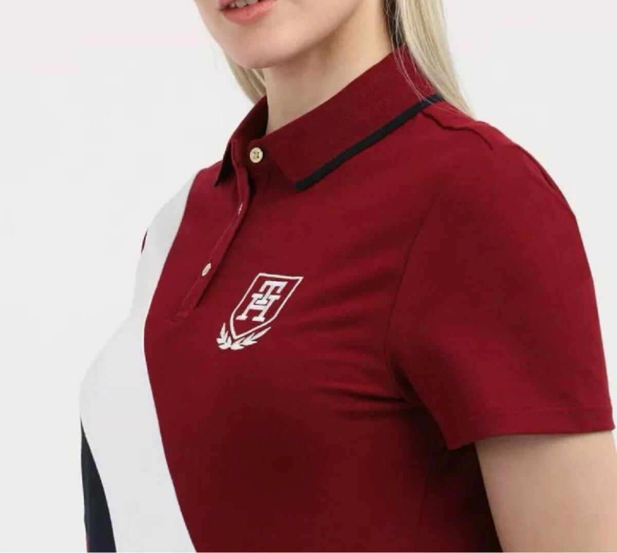 送料無料 新品 TOMMY HILFIGER STRIPE POLO DRESS
