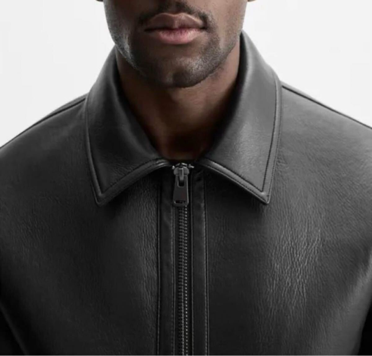 送料無料 新品 ZARA フェイクレザージャケット USサイズ M_画像4