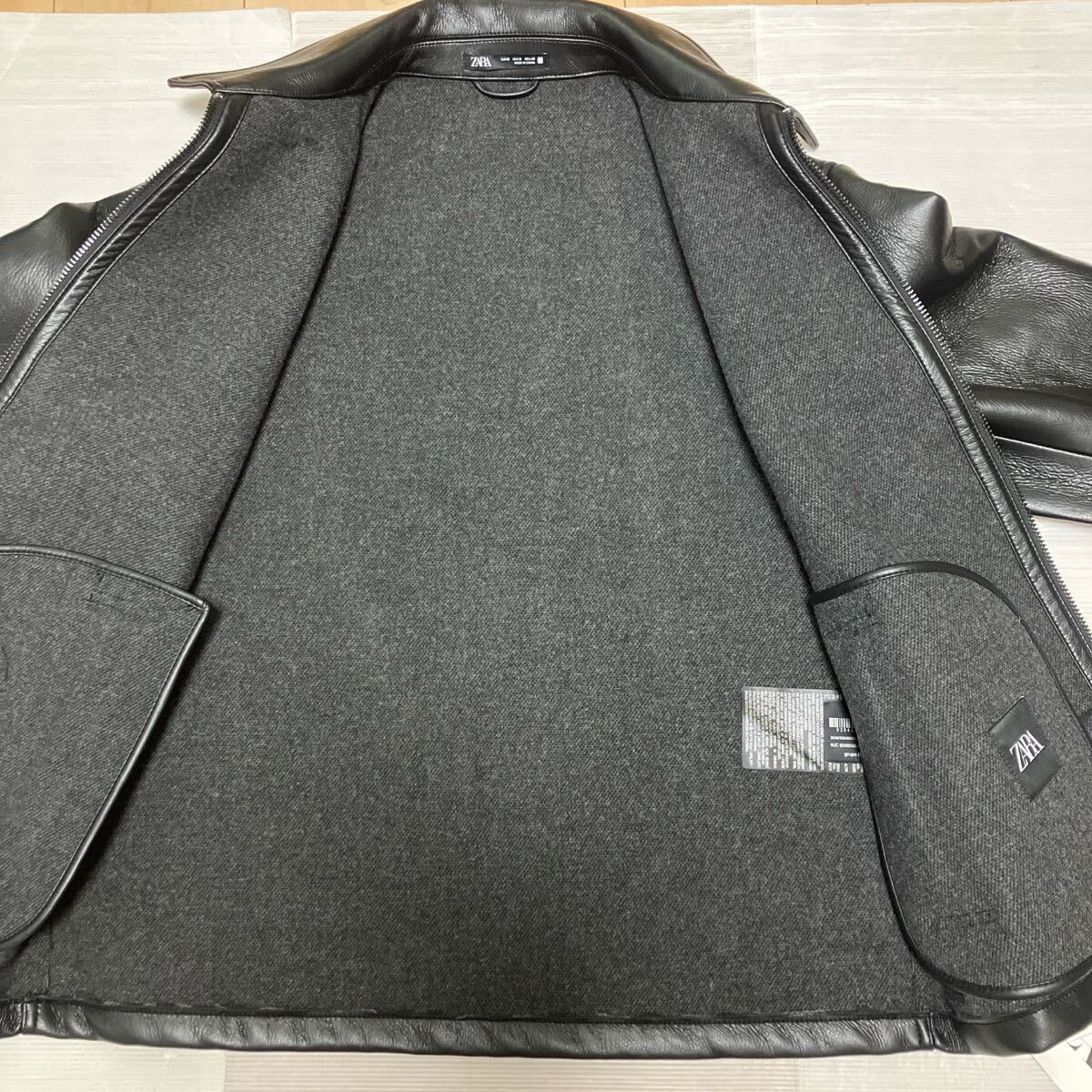 送料無料 新品 ZARA フェイクレザージャケット USサイズ M_画像7