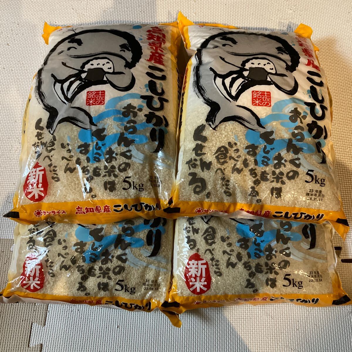 高知県産コシヒカリ 5kg×4袋 20kg 古米 23年8月精米 いかなる 高知県産コシヒカリ 5kg×4袋 20kg 古米 23年8月精米 いかなる