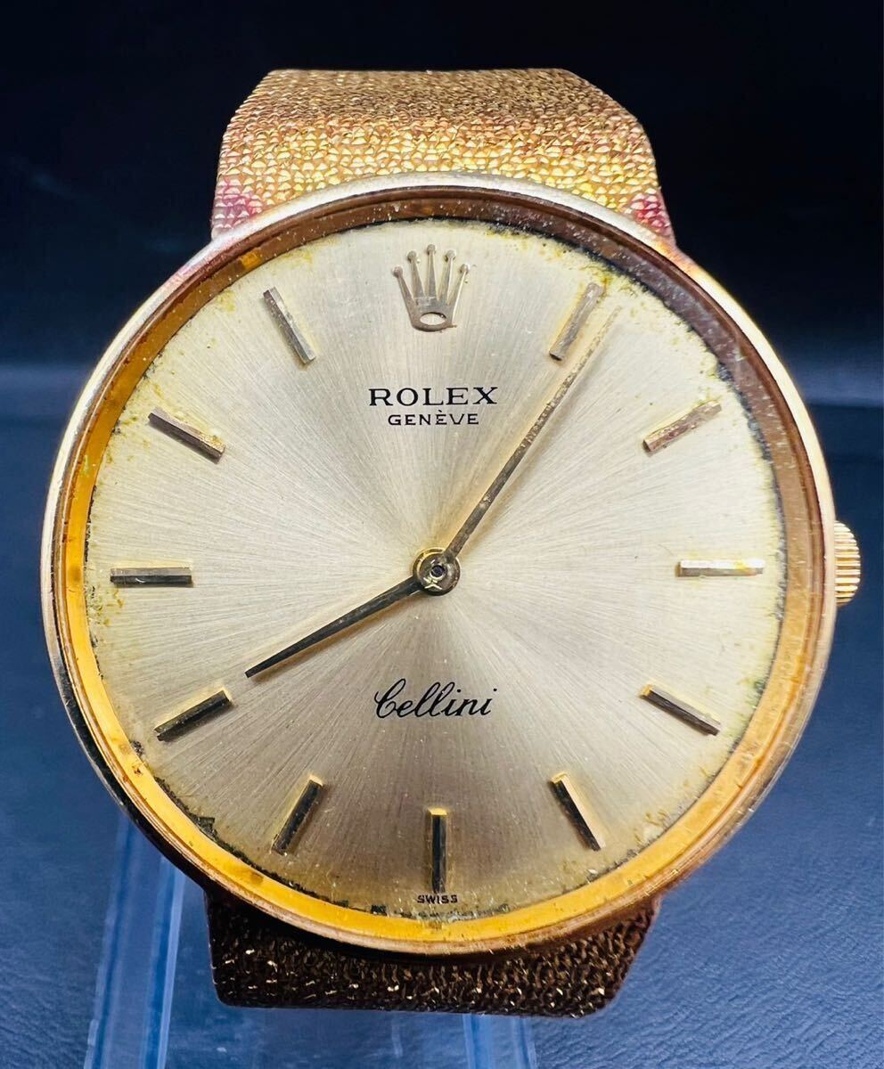 大量入荷 ROLEXチェリーニ 0760】ロレックス 腕時計 金 ゴールド文字盤 チェリーニ