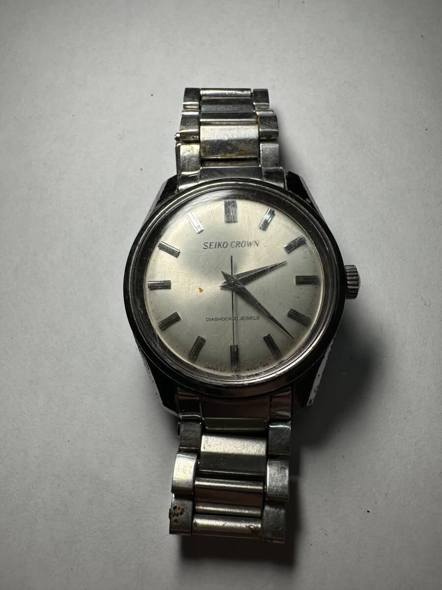 Seiko　Crown　セイコークラウン　手巻き　21石　腕時計　稼働品　57-8010　メンズ　タツノオトシゴ　NS00613
