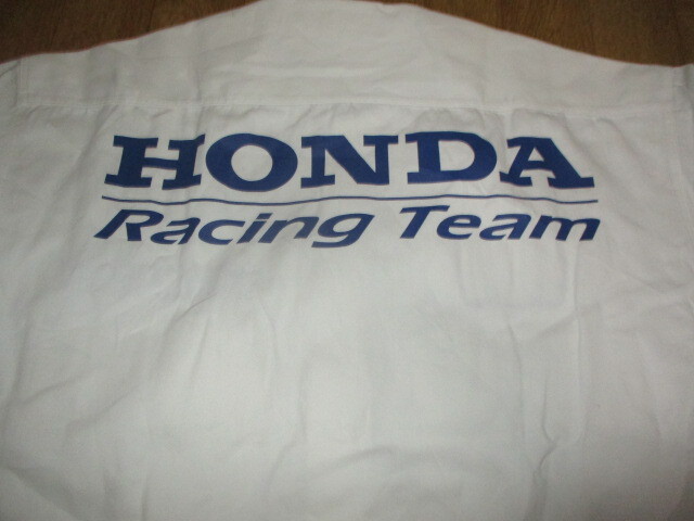 無限ホンダ?F1コレクション　オフィシャル　シビックモデル?全刺繍ロゴ　當(dāng)時(shí)物　ピットシャツ　サイズL（LL相當(dāng)）　美中古　ジャケット