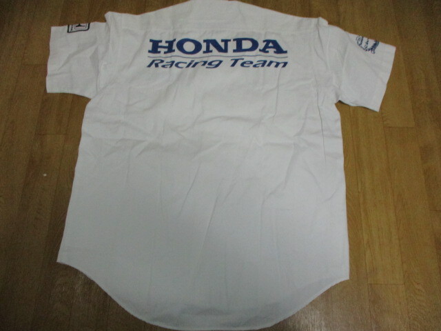 無限ホンダ?F1コレクション　オフィシャル　シビックモデル?全刺繍ロゴ　當(dāng)時(shí)物　ピットシャツ　サイズL（LL相當(dāng)）　美中古　ジャケット