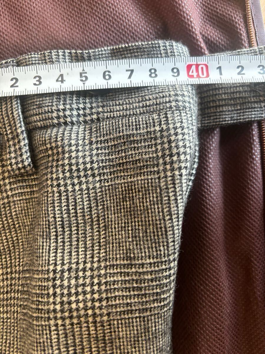 ユナイテッドアローズ UNITED ARROWS 原宿本店購(gòu)入 高品質(zhì)スーツ サイズ46 千鳥(niǎo)ちどり柄 表生地 毛 里生地 キュプラ 著用回?cái)?shù)10回程度 美品