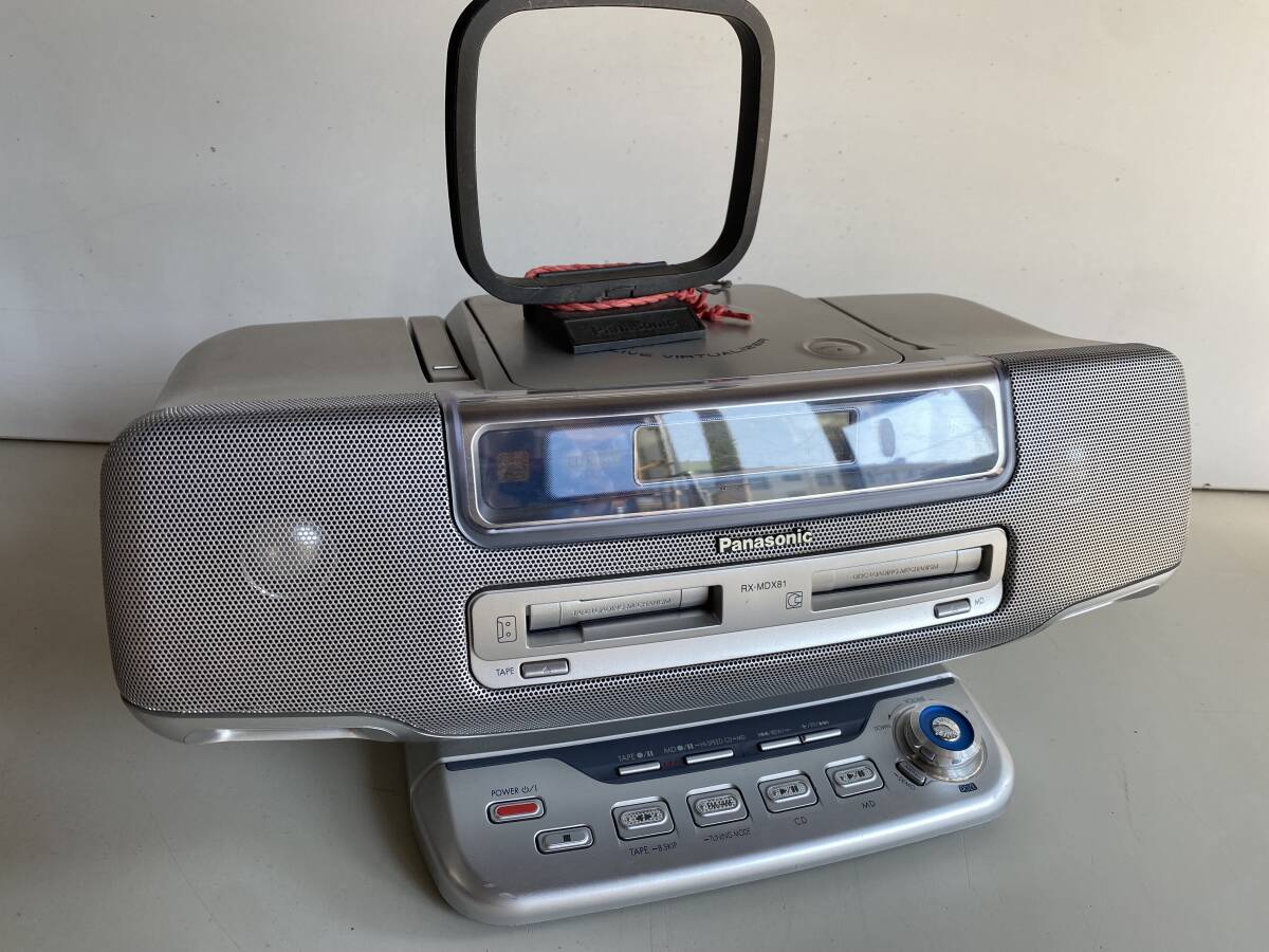 ④t309◇Panasonic パナソニック◇CD/MDラジカセ RX-MDX81 ④t309◇Panasonic パナソニック◇CD/MDラジカセ RX-MDX81