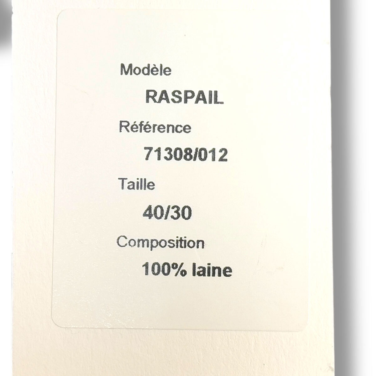 J6206 новый товар be Lunar ru The nsRASPAIL черный часы 2 плиссировать фланель слаксы 40/30 BERNARD ZINS