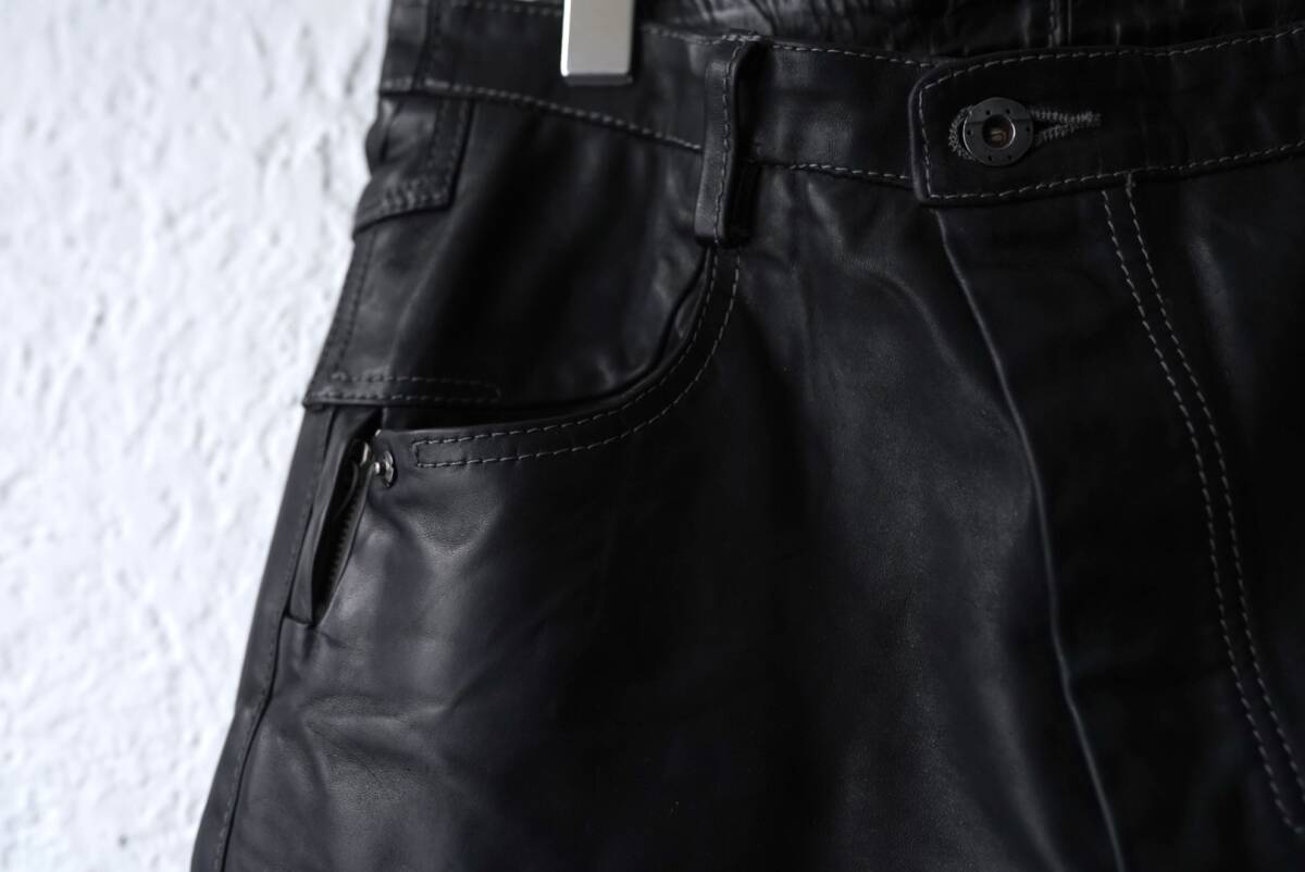 23AW “DISPLACEMENT”JEANS GUIDI ホースレザートラウザーズパンツ / taichi murakami(タイチムラカミ)