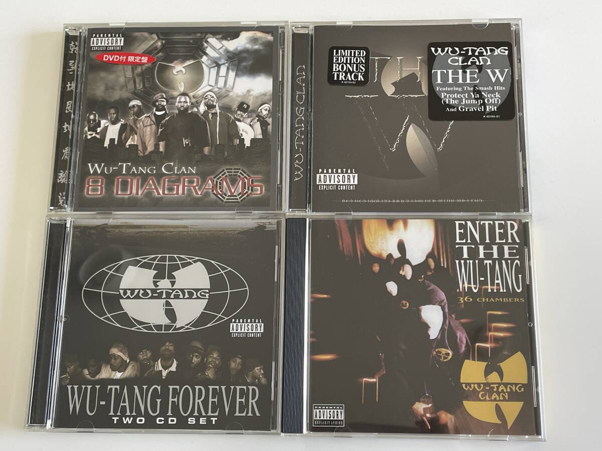 Wu-Tang Clan CD 4枚セット / ウータン・クランCD / Enter The Wu-Tang / Wu-Tang Forever / The W /8 DIAGRAMS 限定盤 ライブDVD付き