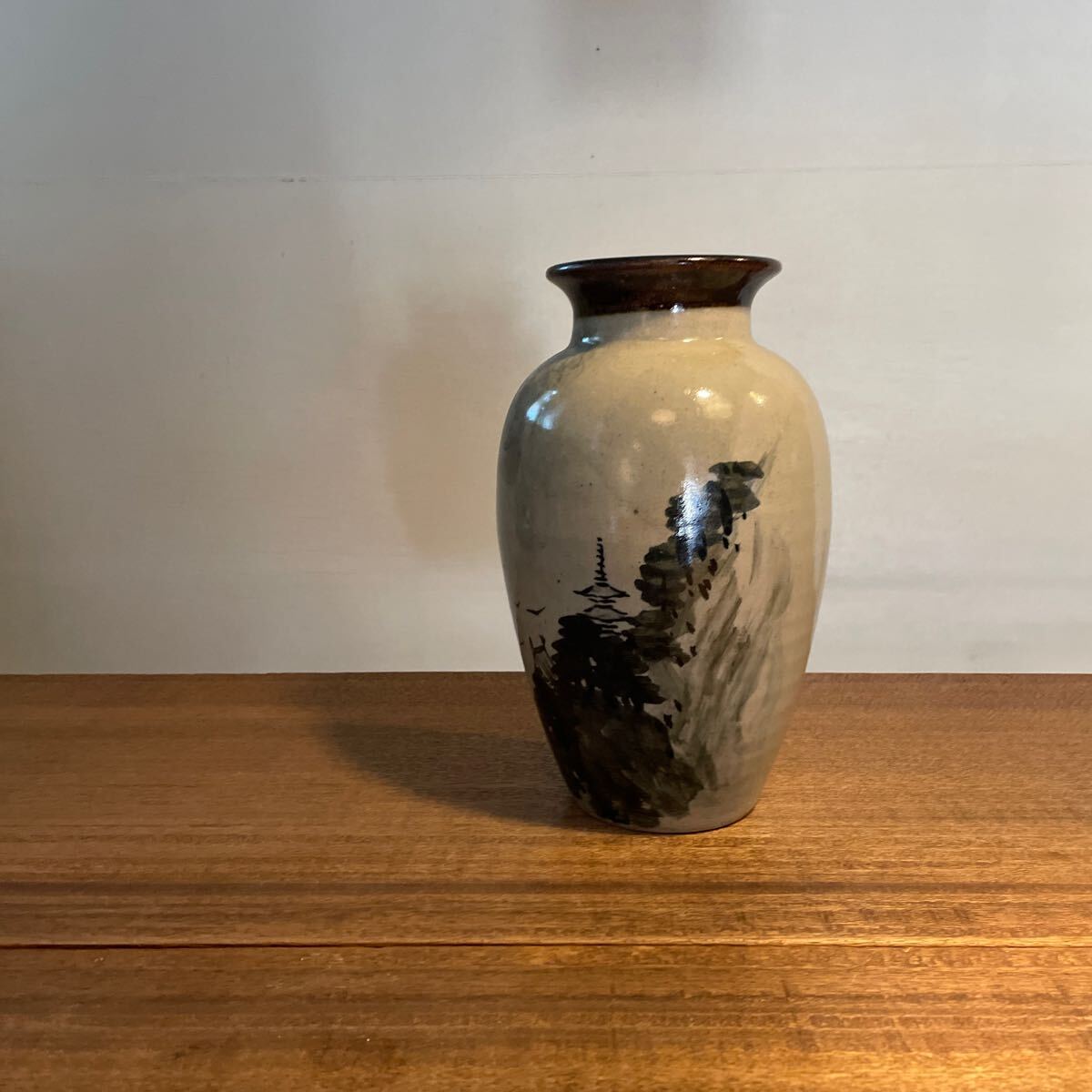 vintage vase Japan ваза античный retro Showa Северная Европа Дания Mid-century живые цветы керамика цветок входить . цветок основа 