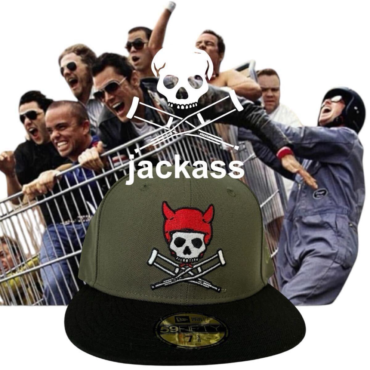 アメリカ限定 JACKASS×NEW ERA 73/8 激レアニューエラキャップ アメリカ限定 JACKASS×NEW ERA 73/8 激レアニューエラキャップ