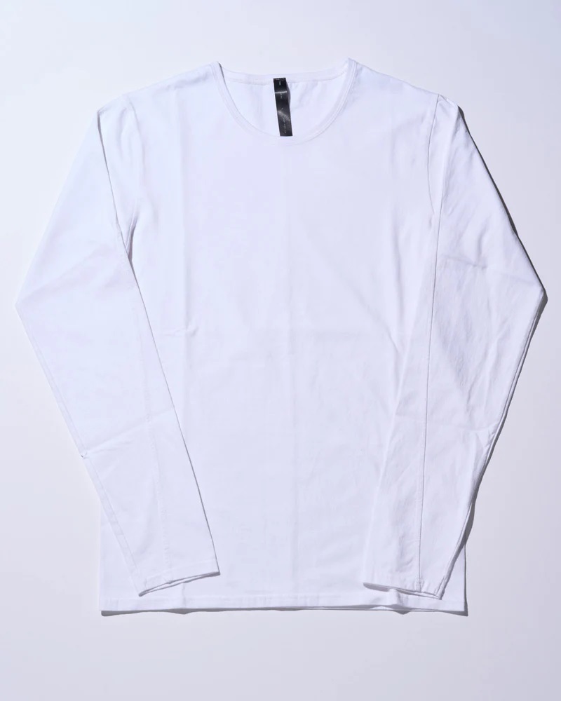 【wjk】ダブルジェイケイ basic crew-neck L/S サイズL ベーシック クルーネック ロングスリーブ 長袖シャツ ホワイト カットソー 7880js01