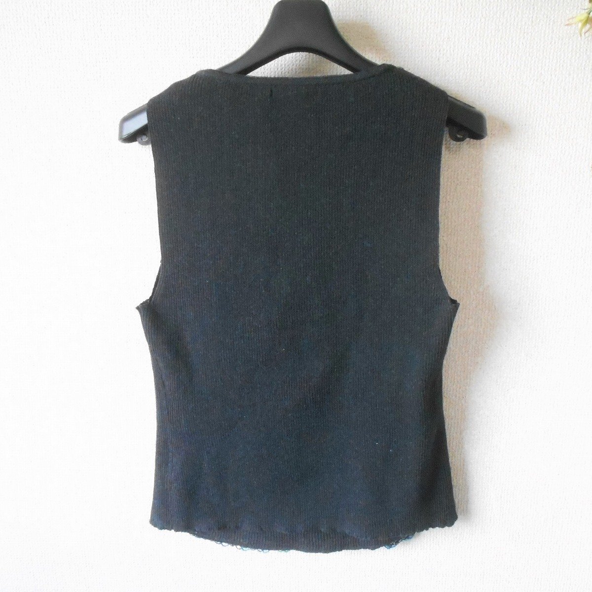 コーザノストラ COSA-NOSTRA トップス ノースリーブ ニット ベスト レディース 42 日本製 春 夏_画像5