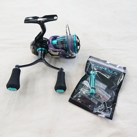 【中古現状品】ダイワ　RX　LT2500-XH-DH　エメラルダス　GOMEXUS　カスタムパーツ付