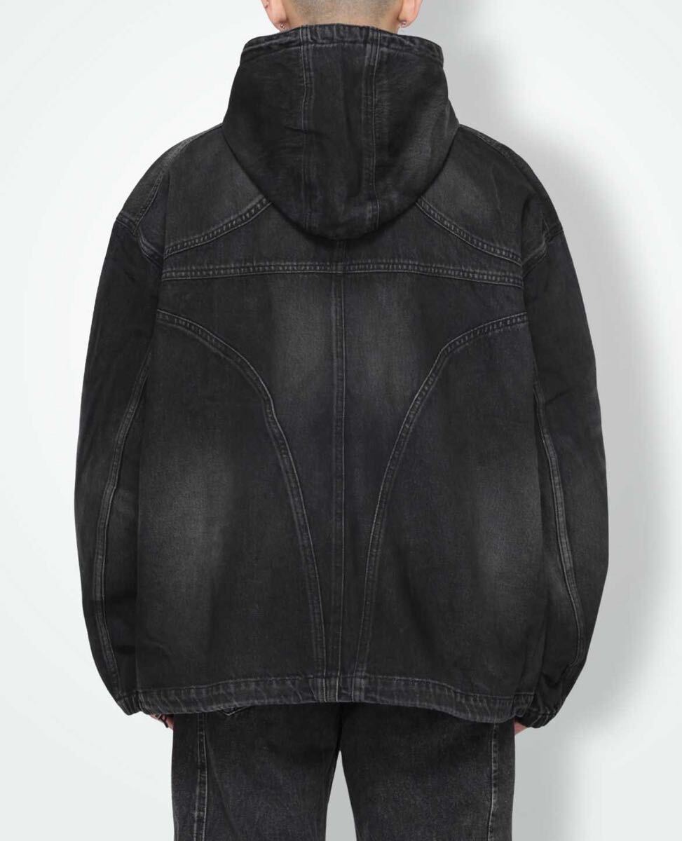 新品 THUG CLUB Basic Emblem Denim Jacket (TC24JK2001 新品 THUG CLUB Basic Emblem Denim Jacket (TC24JK2001