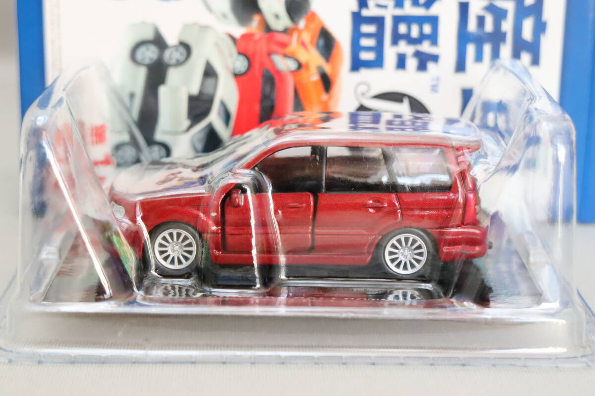 コナミ 国産車名鑑 J Owners Collection 第1巻 スバル フォレスター SG系 赤（KONAMI Subaru Forester）1/59スケール、元箱付き