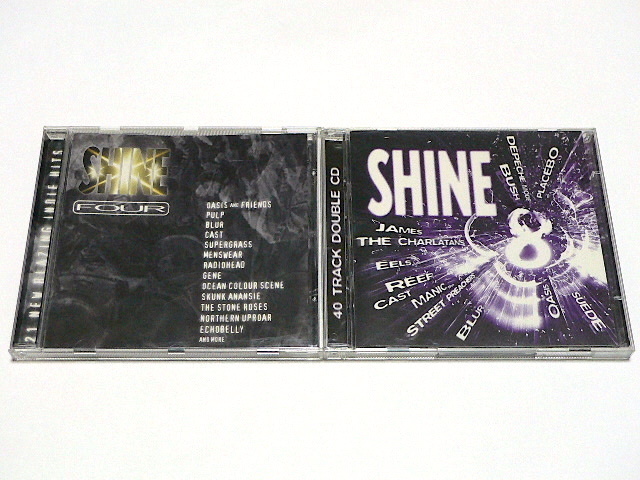 V.A. / SHINE 4, 8 // CD ギターポップ ブリットポップ Stone Roses Oasis Suede Blur Pulp Radiohead